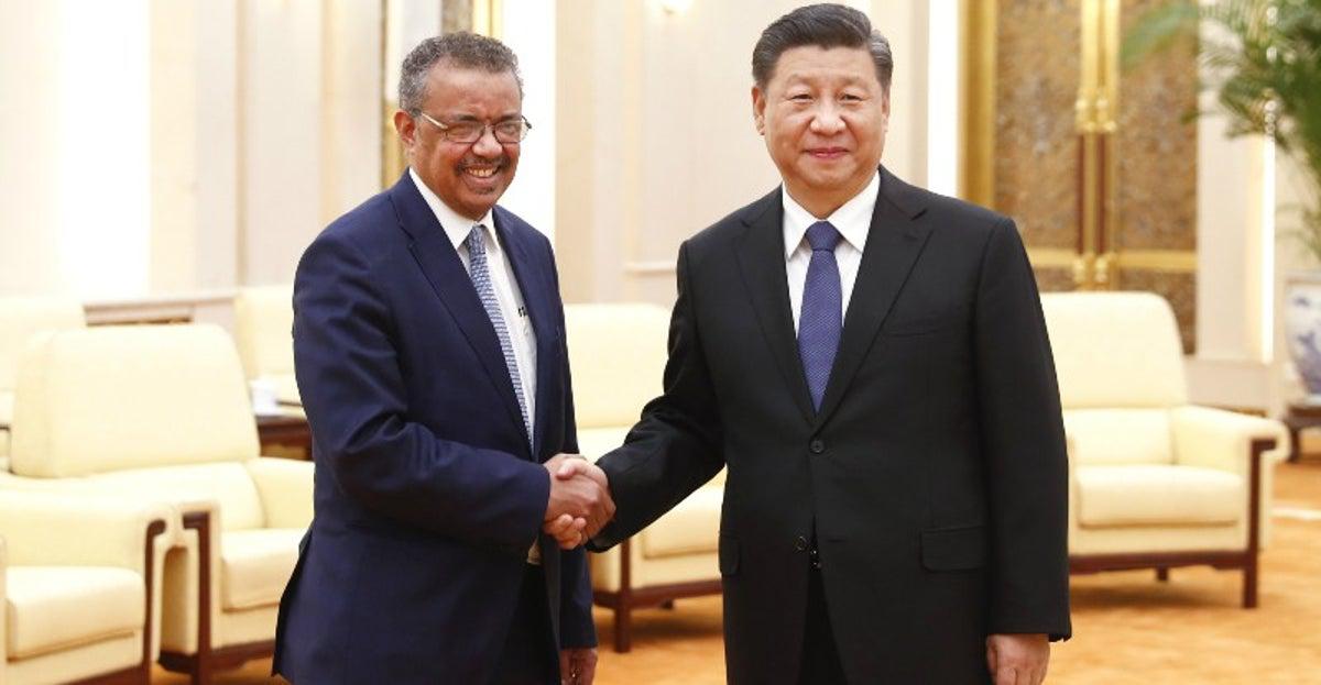 OMS señala que conversación telefónica entre Xi Jinping y Tedros Adhanom es falsa