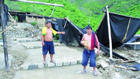 Lambayeque: Casi 100 familias afectadas y 35 casas destruidas tras paso de huaico en Chalpón
