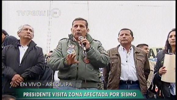 Acarí: Presidente Ollanta Humala visitó zonas afectadas por sismo (VIDEO)
