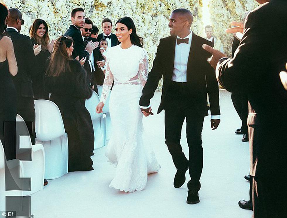 Kim Kardashian y Kanye West: filtran fotos de la boda