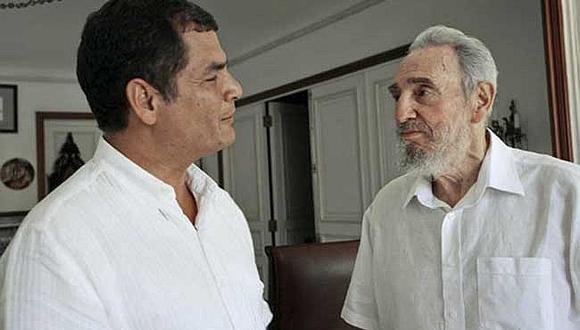 Fidel Castro: ​Correa evoca a líder cubano como inspirador del progresismo en Latinoamérica