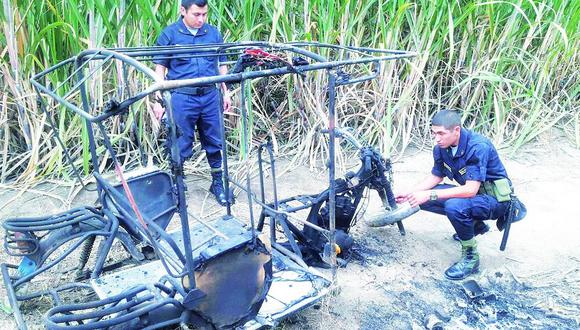 Chiclayo: Delincuentes queman y desmantelan mototaxi