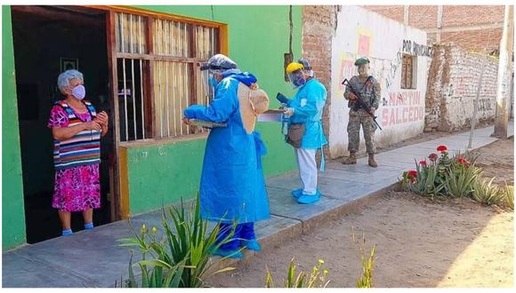 Visitan casa por casa en cada rincón del distrito de Huanchaco que registra 2,509 contagiados y 113 víctimas mortales.