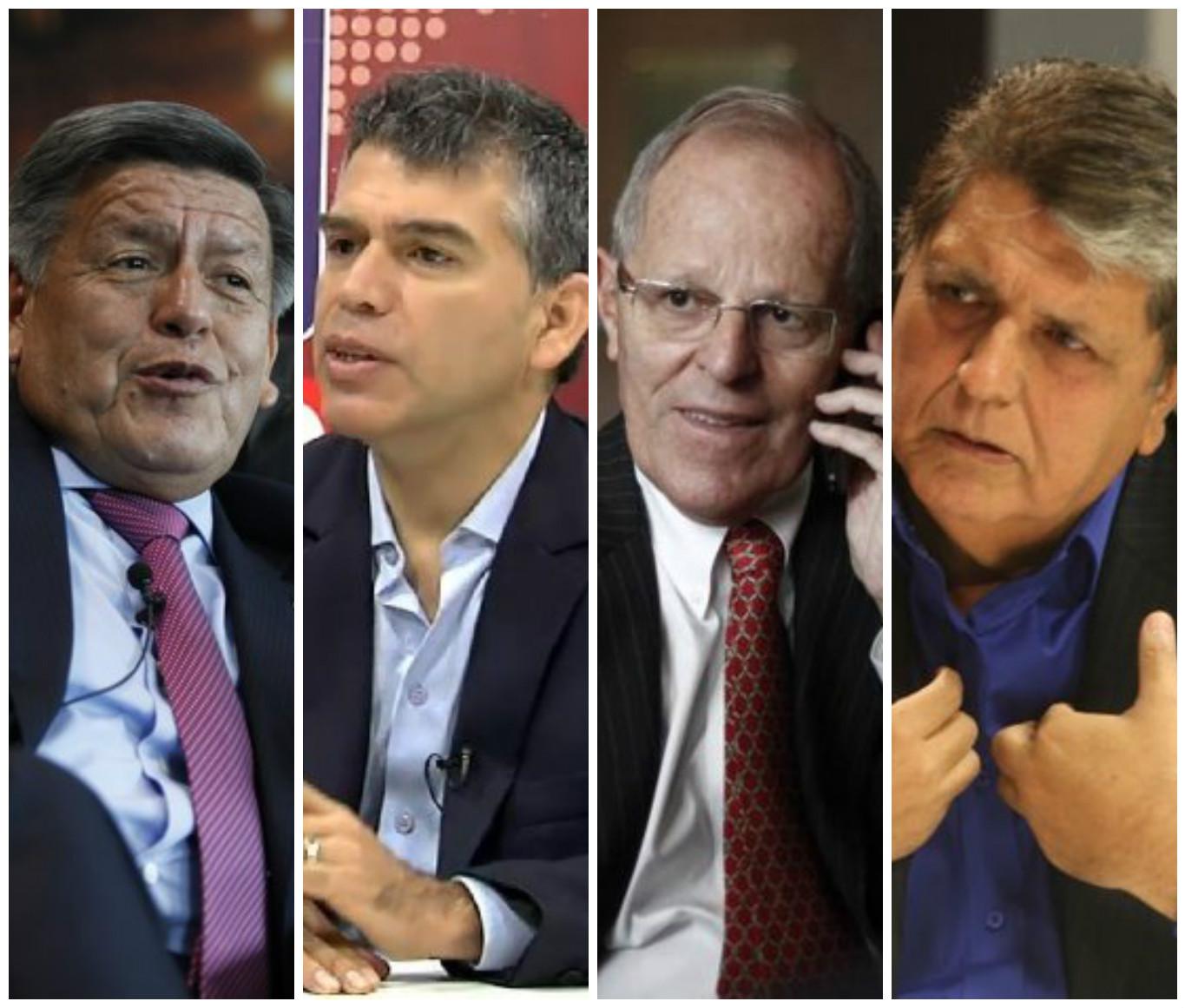 César Acuña y Julio Guzmán trepan, Pedro Pablo Kuczynski cae y Alan García se estanca