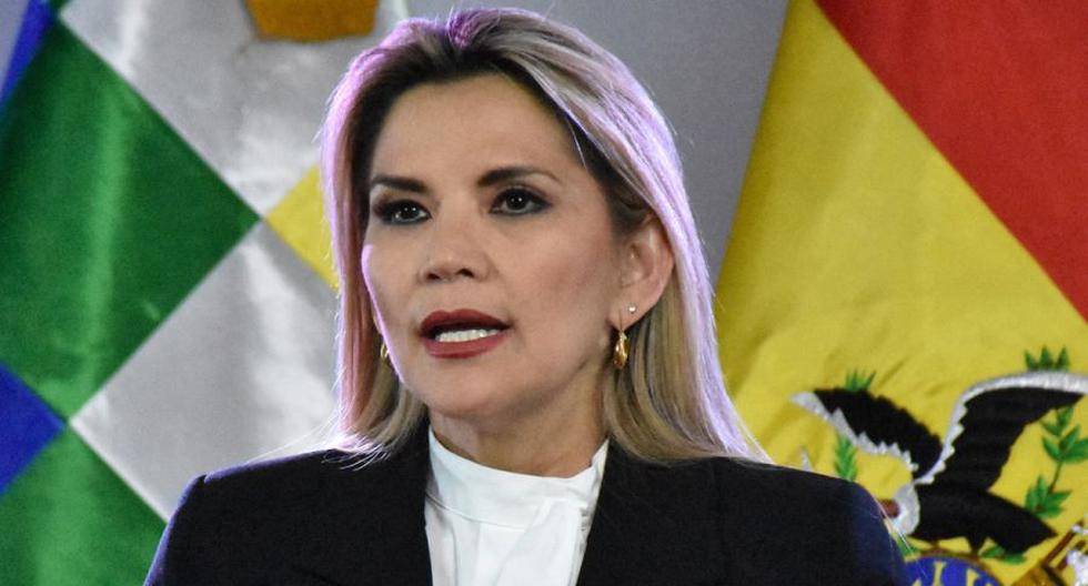 Imagen de la expresidenta boliviana Jeanine Ánez. (Bolivian Presidency / AFP).