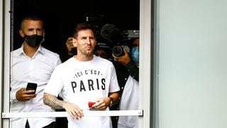 Messi se lució con indumentaria de la Selección Argentina en el saludo a los aficionados del PSG (FOTO)