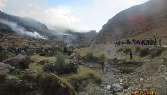 Comuneros queman garita de seguridad en campamento minero 'Las Bambas'