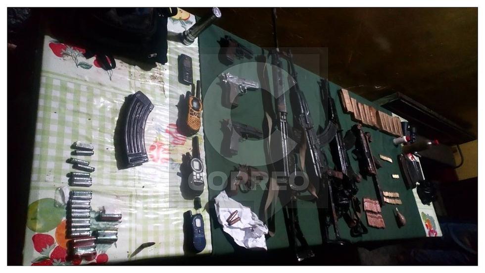 Vraem: tras enfrentamiento con narcotraficantes recuperan armamento de operativo Libertad (VIDEO)