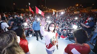 Keiko Fujimori en mitin: “Queremos que se haga un conteo de votos hasta el final”