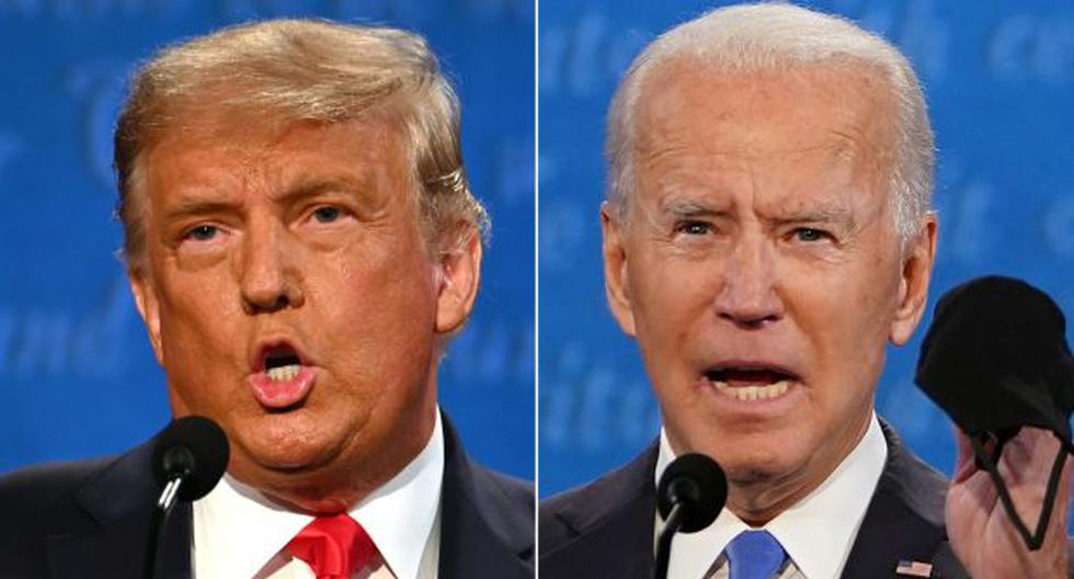 Elecciones USA EN VIVO Donald Trump vs Joe Biden: ¿Quién va ganando los comicios en Estados Unidos? (AFP / JIM WATSON AND Brendan Smialowski).